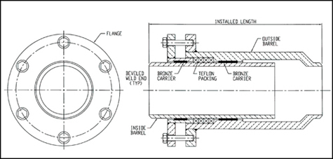 Slip Type Expansion Joint Drawing